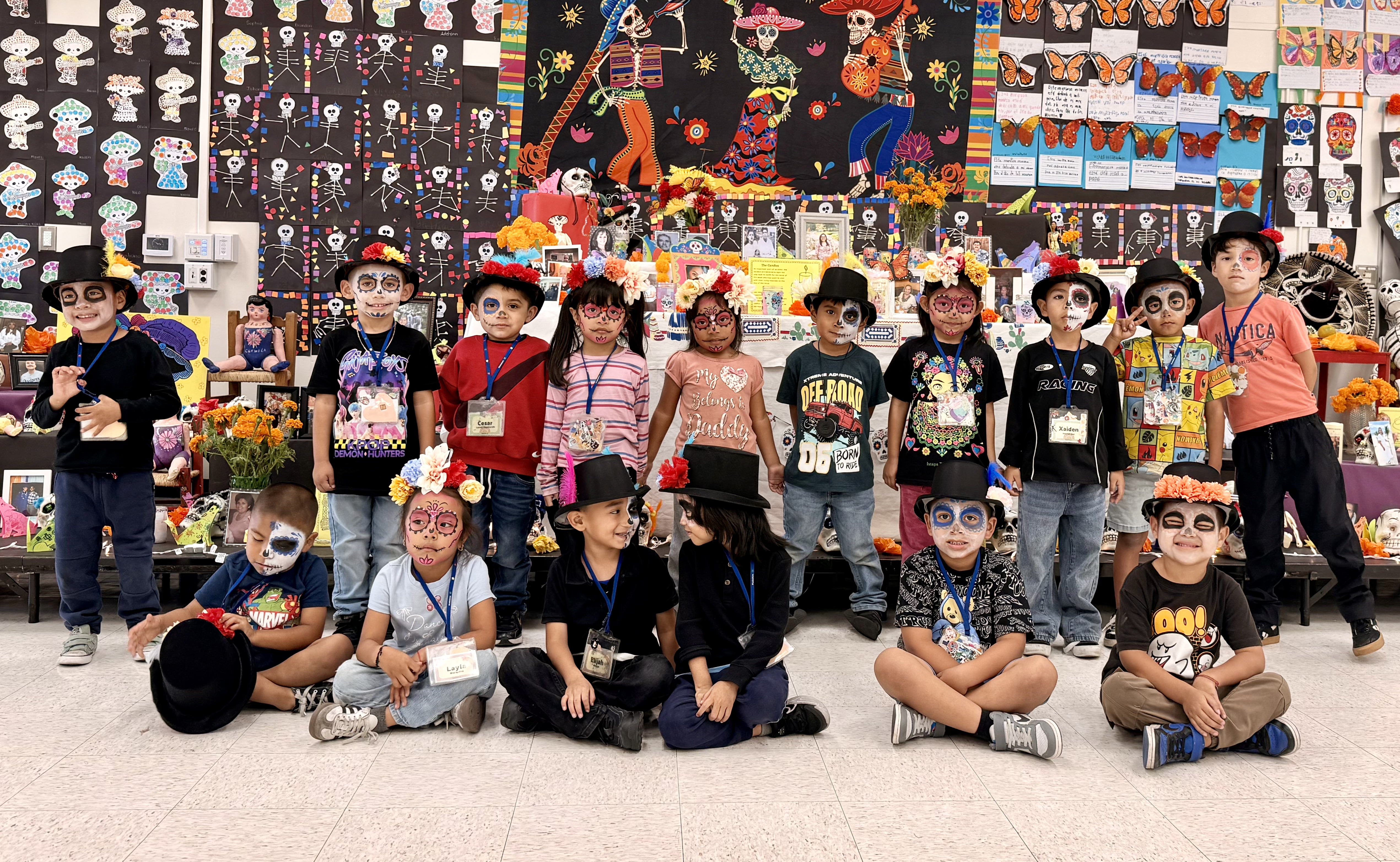 Our students celebrating Dia De Los Muertos